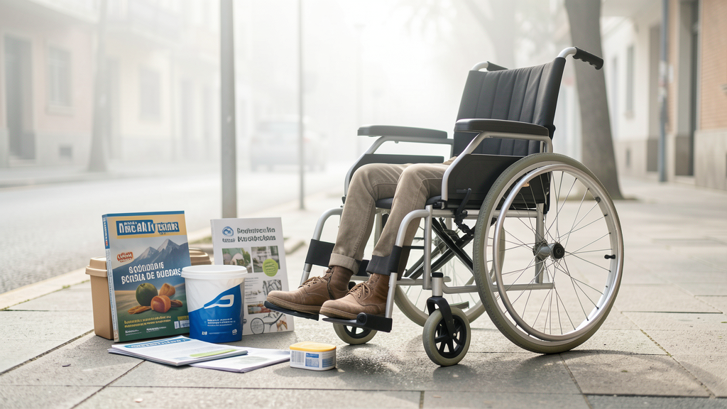Imagen editorial que ilustra Solicitar un rebaje de acera para silla de ruedas: Cómo cumplir la normativa de pendiente
